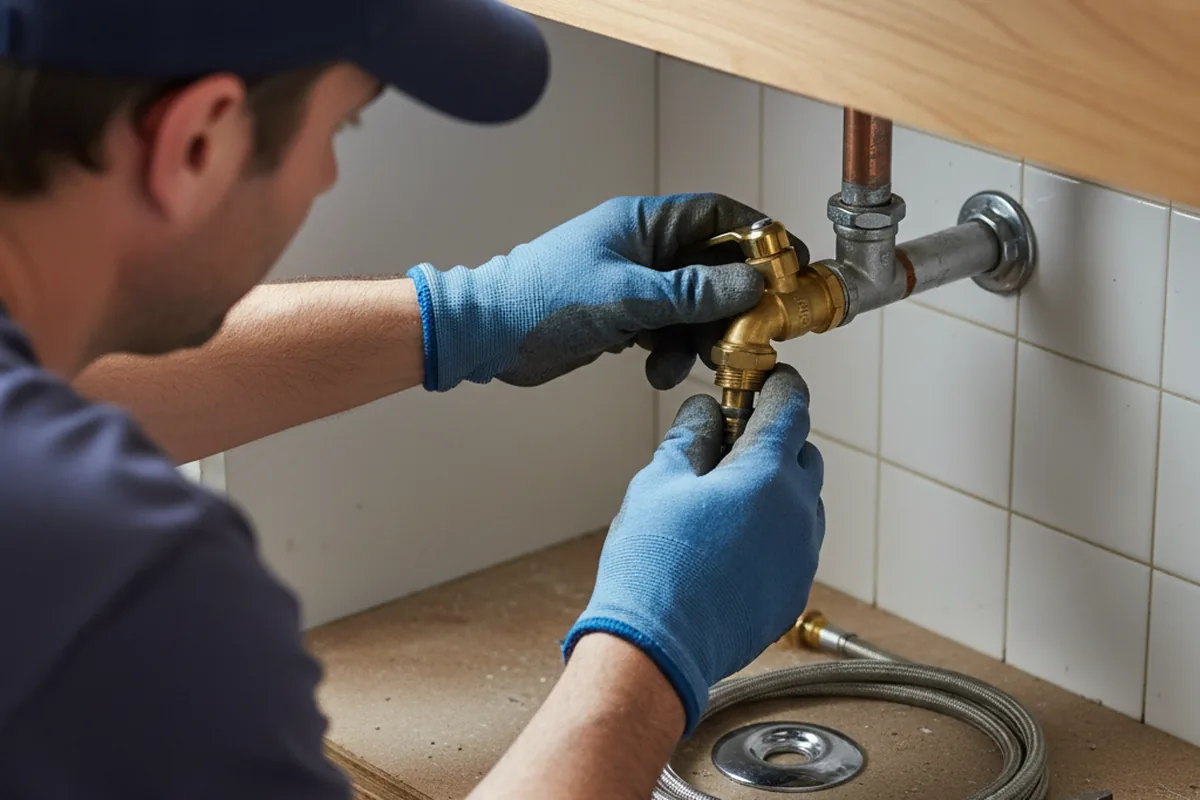 Shutoff valve and fitting work during Emergency Plumbing in Sheboygan Falls